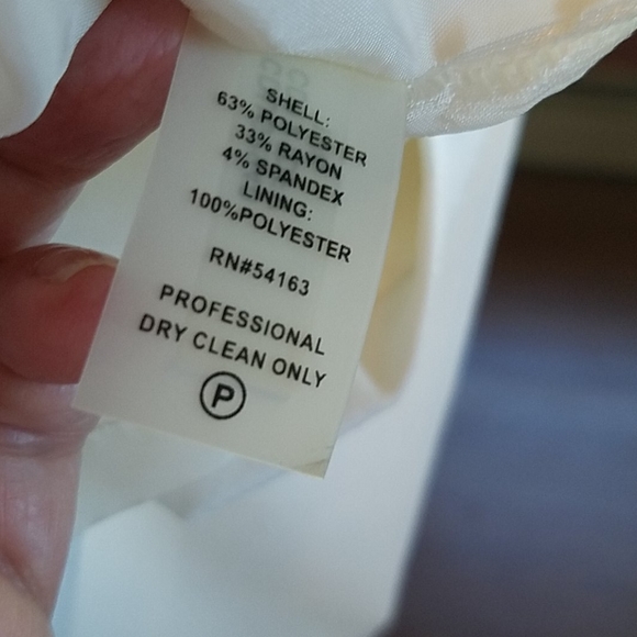 Cream and black Calvin Klein dress - Picture 6 of 6